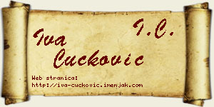 Iva Čučković vizit kartica